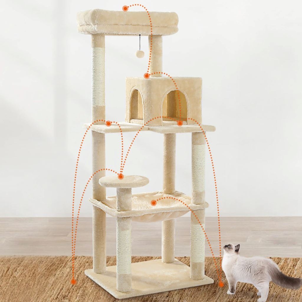 Arbre à Chat - CatComfort™ - Beige - Lakshmi et Compagnie