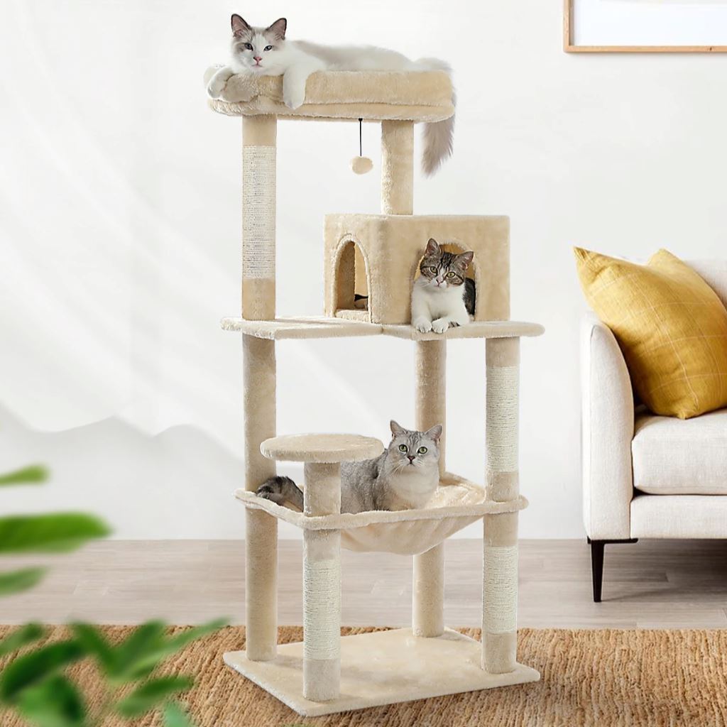 Arbre à Chat - CatComfort™ - Beige - Lakshmi et Compagnie
