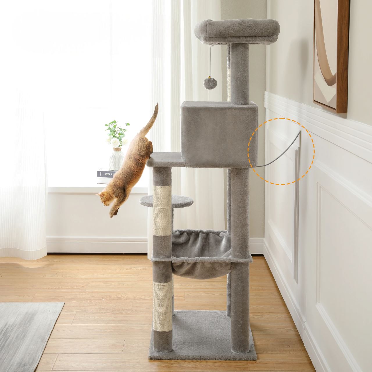 Arbre à Chat - CatComfort™ - Gris - Lakshmi et Compagnie