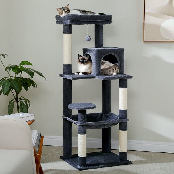 Arbre à Chat - GroomerCatTower™ - Bleu Marine - Lakshmi et Compagnie