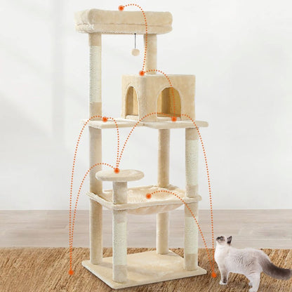 Arbre à Chat - CatComfort™ - Beige - Lakshmi et Compagnie