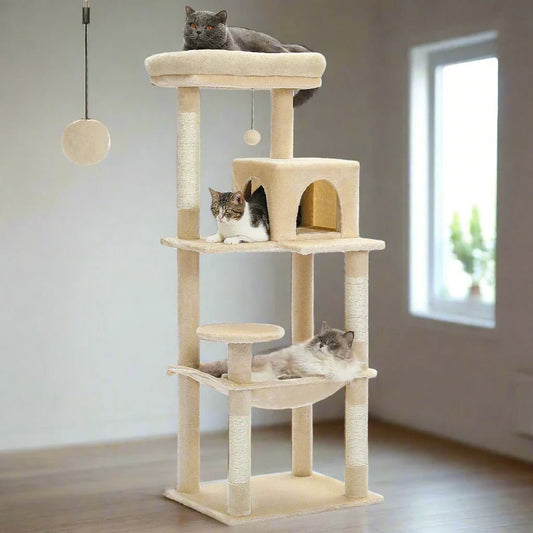 Arbre à Chat - CatComfort™ - Beige - Lakshmi et Compagnie