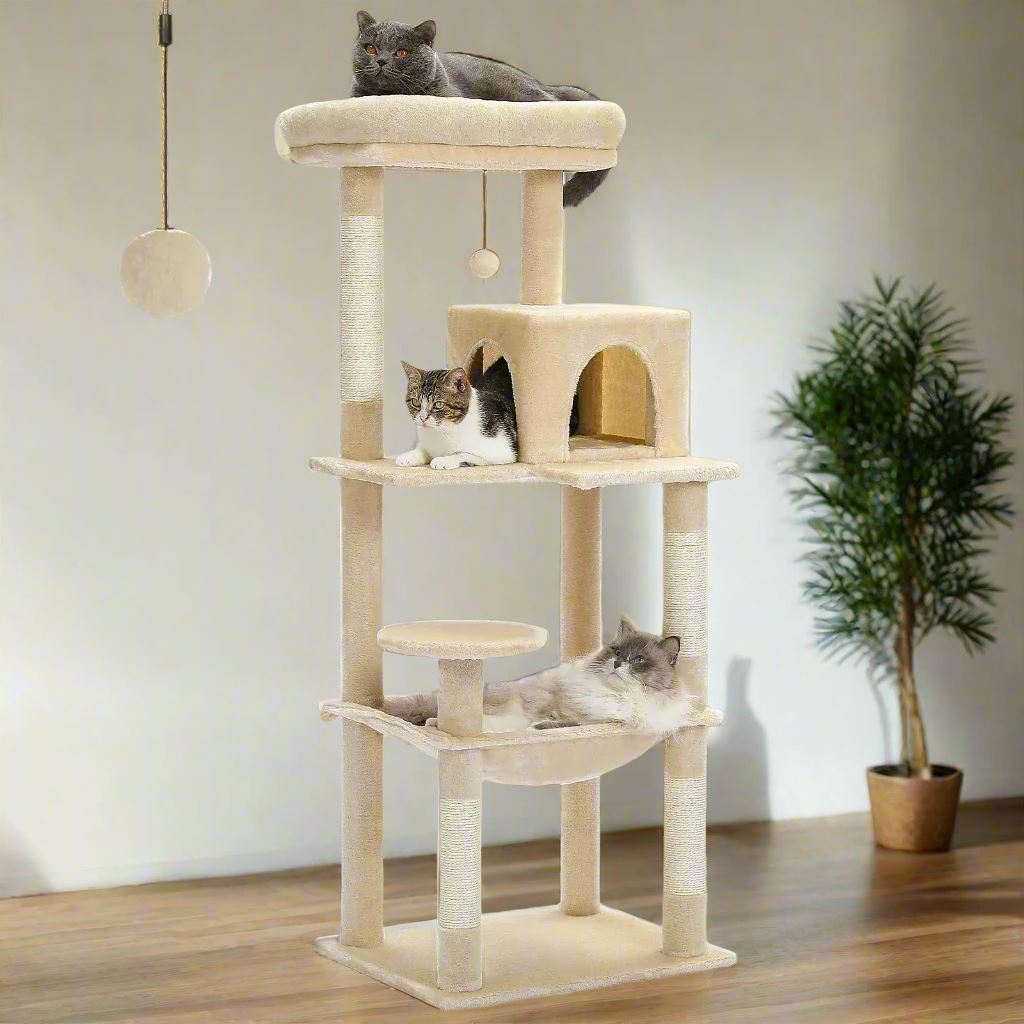 Arbre à Chat - CatComfort™ - Beige - Lakshmi et Compagnie