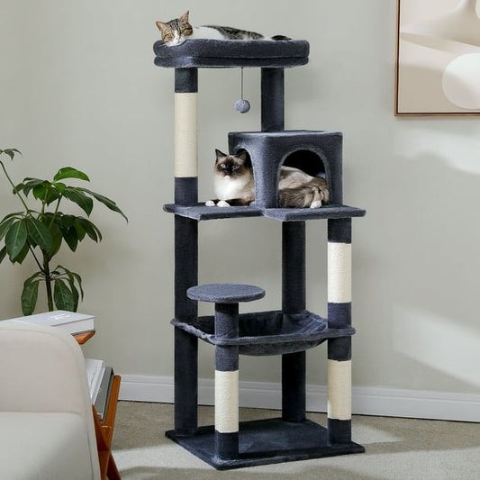 Arbre à Chat - GroomerCatTower™ - Bleu Marine - Lakshmi et Compagnie