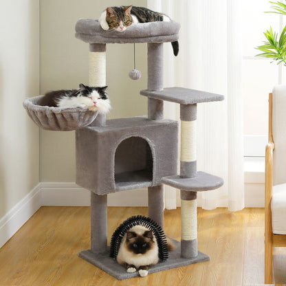 Arbre à Chat - GroomerCatTower™ - Gris - Lakshmi et Compagnie