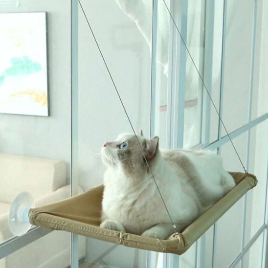 Hamac Chat - PetCatHangingBed™ - Jaune Clair - Lakshmi et Compagnie
